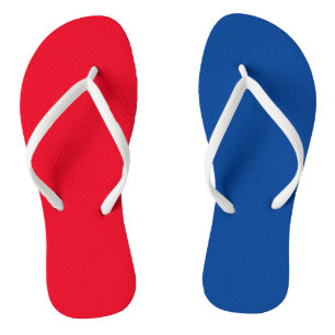 4th of July Red White Blue Summer Vacation Beach Jandals