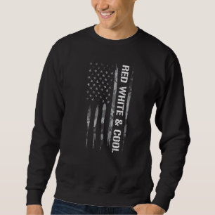 4th Of July Red White & Cool American Flag Sweatshirt