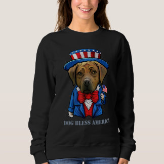 4th Of July Rhodesian Ridgeback Dog Usa American D Sweatshirt