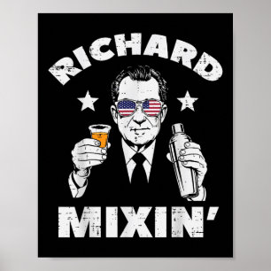 4th Of July Richard Mixin Nixon President Patriot Poster