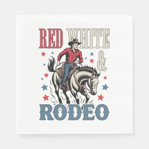 4th of July Rodeo Cowboy Napkin
