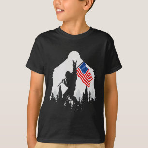 4th Of July Shirt Bigfoot Sasquatch Usa American F