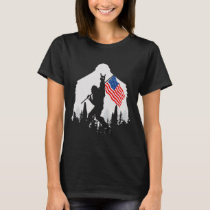 4th Of July Shirt Bigfoot Sasquatch Usa American F