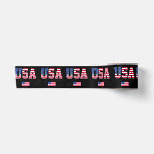 4th of July Shirt USA Patriotic US American Flag W Satin Ribbon