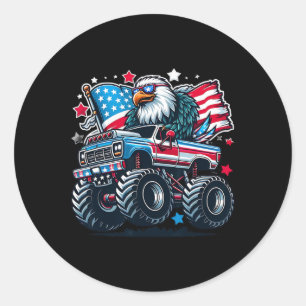 4th Of July Shirts Boys American Flag Eagle Usa Sh Classic Round Sticker