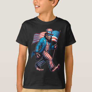 4th Of July Shirts Patriotic American Flag Bigfoot