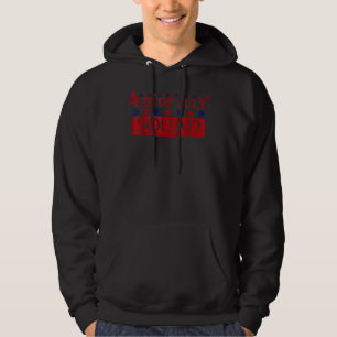 4th Of July Squad Cool Patriotic American Independ Hoodie