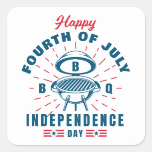 4th of July  Square Sticker