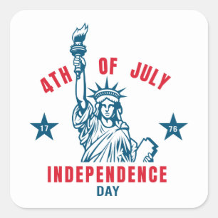 4th of July  Square Sticker