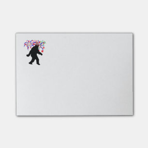 4th of July Squatchin' w/Fireworks Post-it Notes