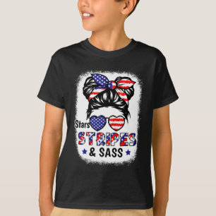 4th Of July Star Stripes S Usa Flag Patriotic Kids T-Shirt