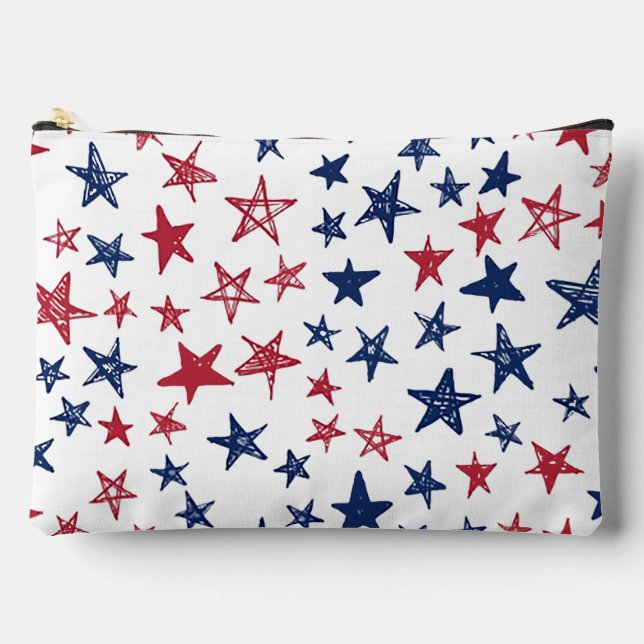 4th of july stars accessory pouch (Front)