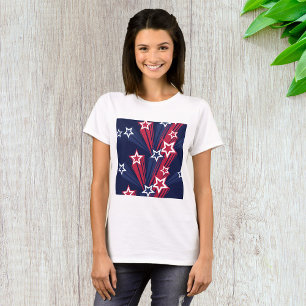 4th Of July Stars Womens T-Shirt