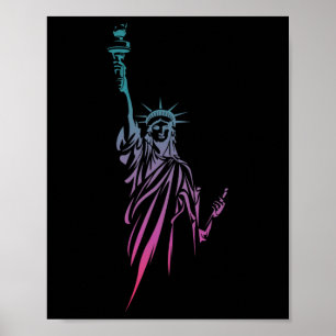 4th Of July Statue Of Liberty Poster