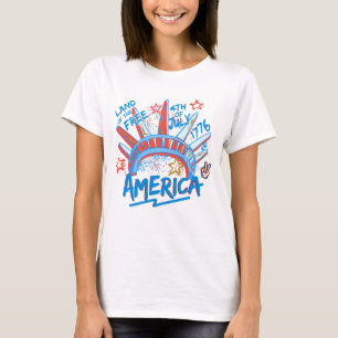 4th Of July Statue of Liberty Vintage T-Shirt