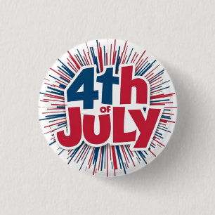 4th of July Sublimation-98146 3 Cm Round Badge