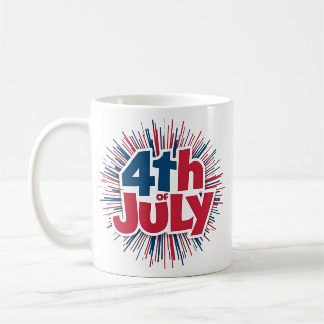 4th of July Sublimation-98146 Coffee Mug (Left)