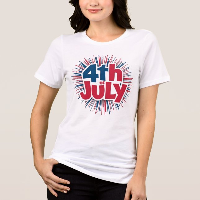 4th of July Sublimation-98146 Tri-Blend Shirt (Front)