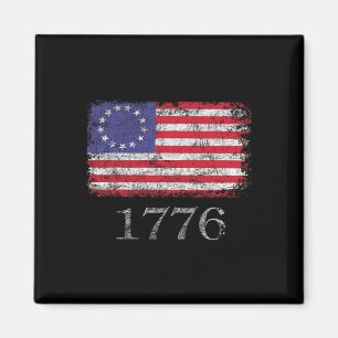 4th Of July T Shirt American Flag Betsy Ross 1776 Magnet