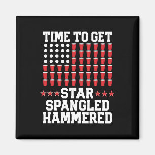 4th Of July T Shirt Gift Beer Pong American Flag D Magnet
