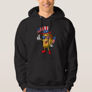 4th Of July Taco Sunglasses American Flag Firework Hoodie