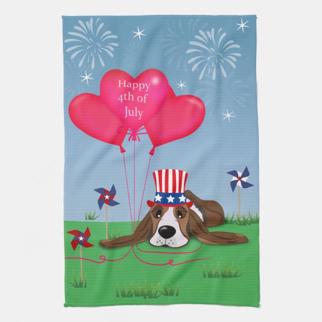 4th Of July Tea Towel (Vertical)