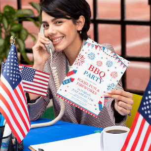 4th of July Theme Celebration Invitation