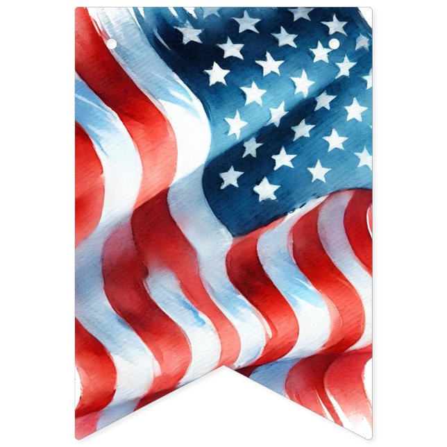 4th of July Theme Patriotic Bunting Bunting (First Flag)