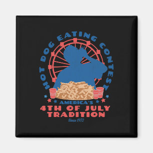 4th Of July Tradition Hot Dog Eating Contest Funny Magnet