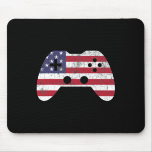 4th Of July Trendy Red Solo Cup Beer Pong Usa Flag Mouse Pad