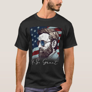4th Of July Ulysses S Grant President US Flag Patr T-Shirt