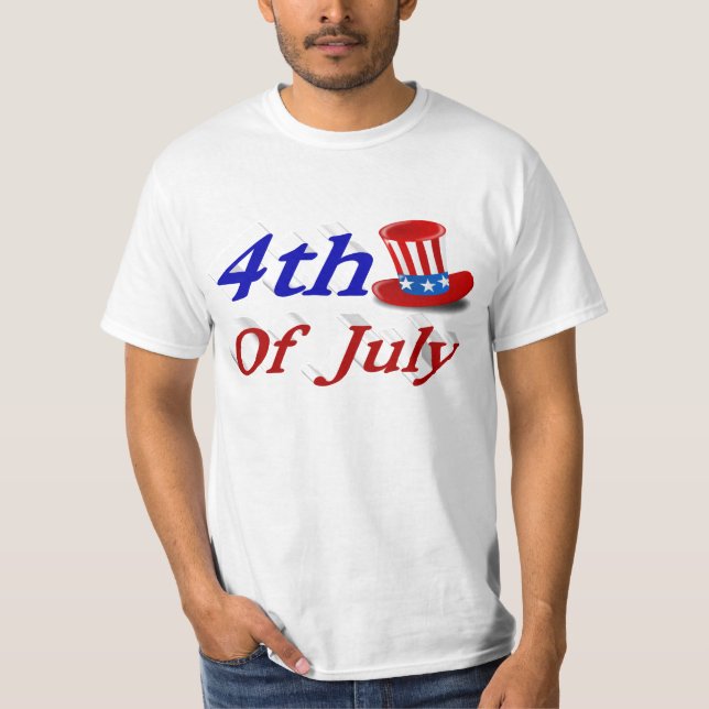4th of July Uncle Sam T-Shirt (Front)