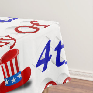 4th of July Uncle Sam Tablecloth