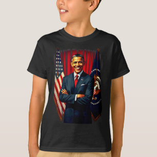 4th Of July Us Flag 44th President Barack Obama T- T-Shirt