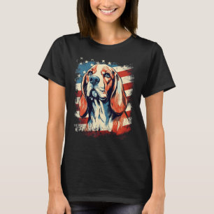 4th Of July US Flag Beagle Dog T-Shirt