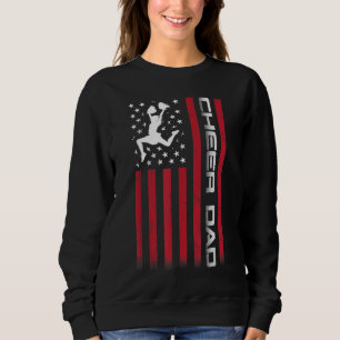 4th of July US Flag Cheer Dad Gift For Father's Ch Sweatshirt