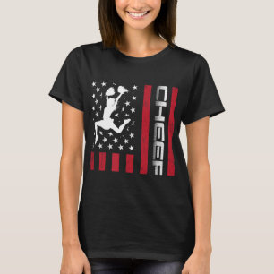 4th of July US Flag Cheer Dad Gift For Father's Ch T-Shirt