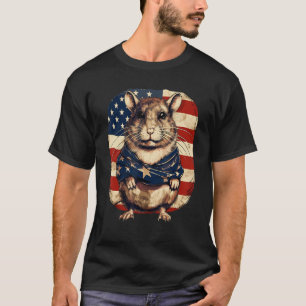 4th Of July US Flag Gerbil 1 T-Shirt