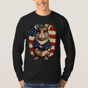 4th Of July US Flag Gerbil 1 T-Shirt