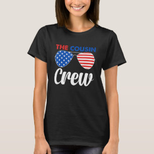 4th Of July Us Flag Popsicl The Cousin Crew T-Shirt