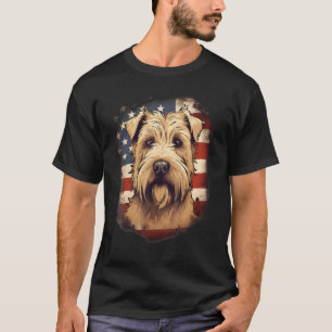 4th Of July US Flag Soft Coated Wheaten Terrier Do T-Shirt
