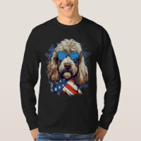 4th Of July US Flag Whoodle Dog