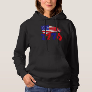4th Of July   USA American Flag 1776 Patriotic Men Hoodie