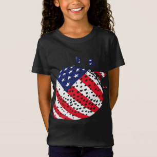 4th of July USA American Flag Patriotic Fruit Stra T-Shirt