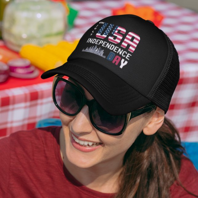 4th of July - USA Independence Day design Trucker Hat (Creator Uploaded)