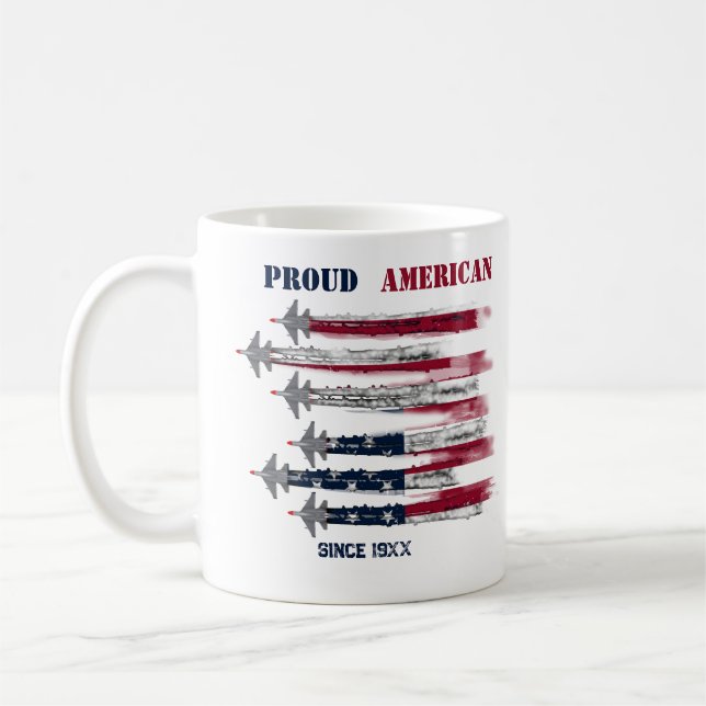 4th of July USA Independence Day Gift Coffee Mug (Left)