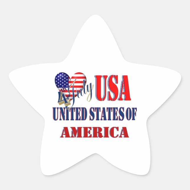 4th of July USA T-Shirt Classic Round Sticker (Front)