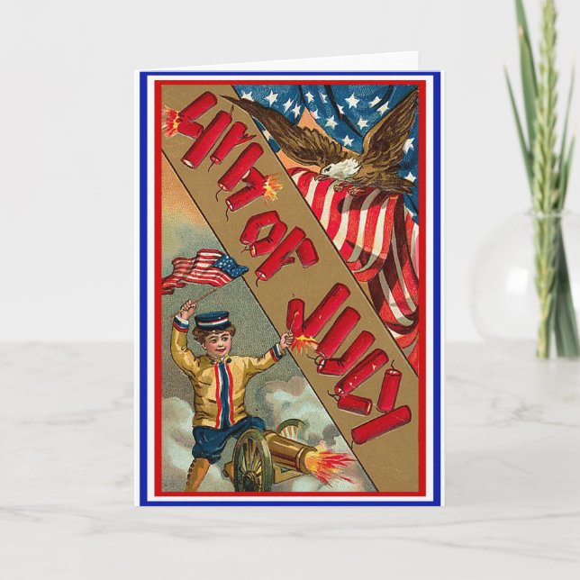 4th of July - Vintage Art Card (Front)