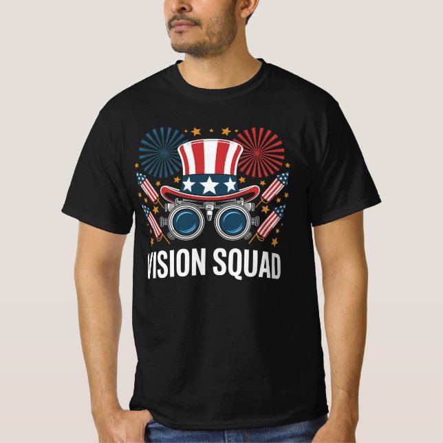 4th Of July Vision Squad  T-Shirt (Front)