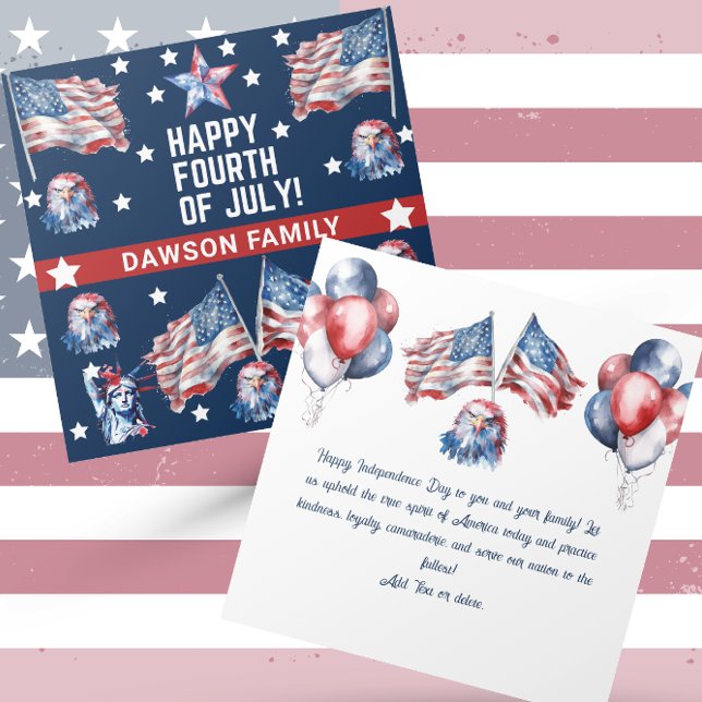 4th of July Watercolor Patriotic Custom (Creator Uploaded)